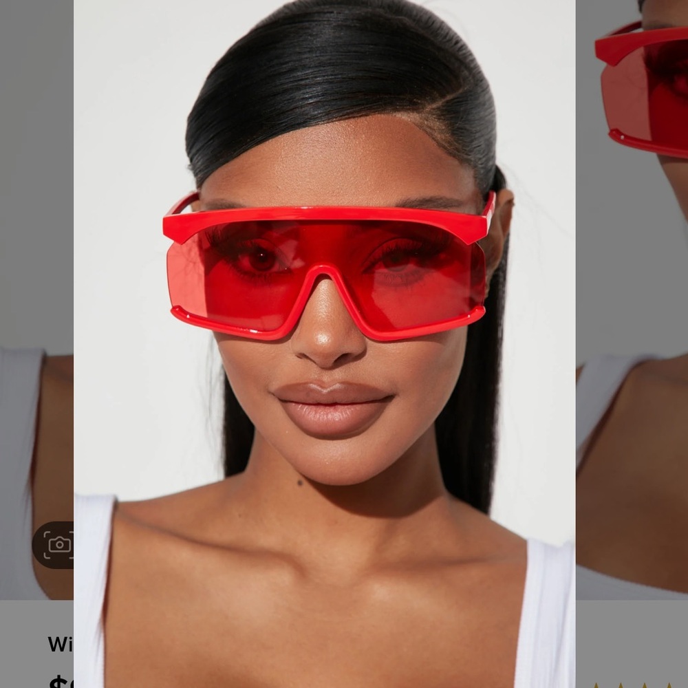 With the clique sunglasses